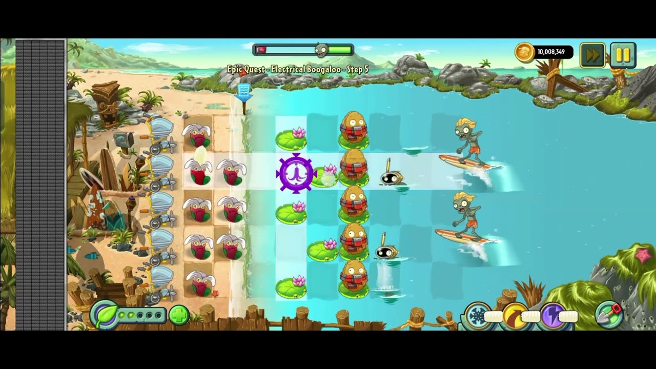 PvZ 2 Refloushed Gameplay: Epic Quest - Electrical Boogaloo (All Steps) (Replay)