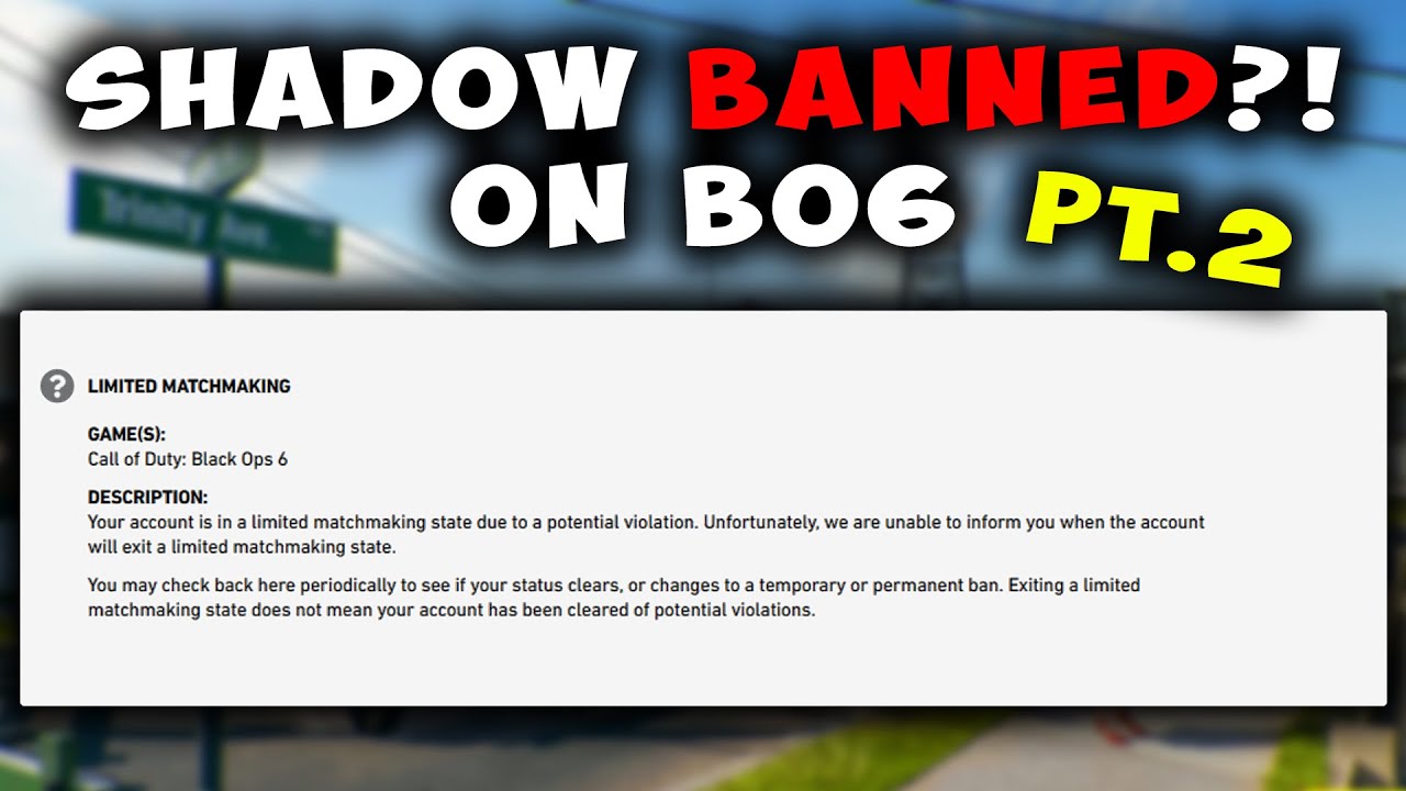 IF YOU GOT SHADOW BANNED ON #Bo6 WATCH THIS VIDEO! (Shadow Banned pt.2)