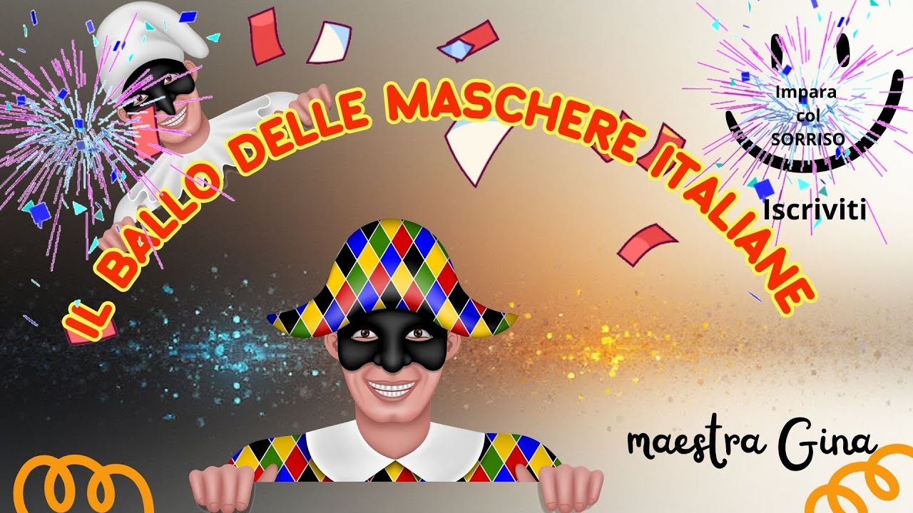 🎵  Il ballo delle maschere italiane🎭🎵  Carnevale dei bambini