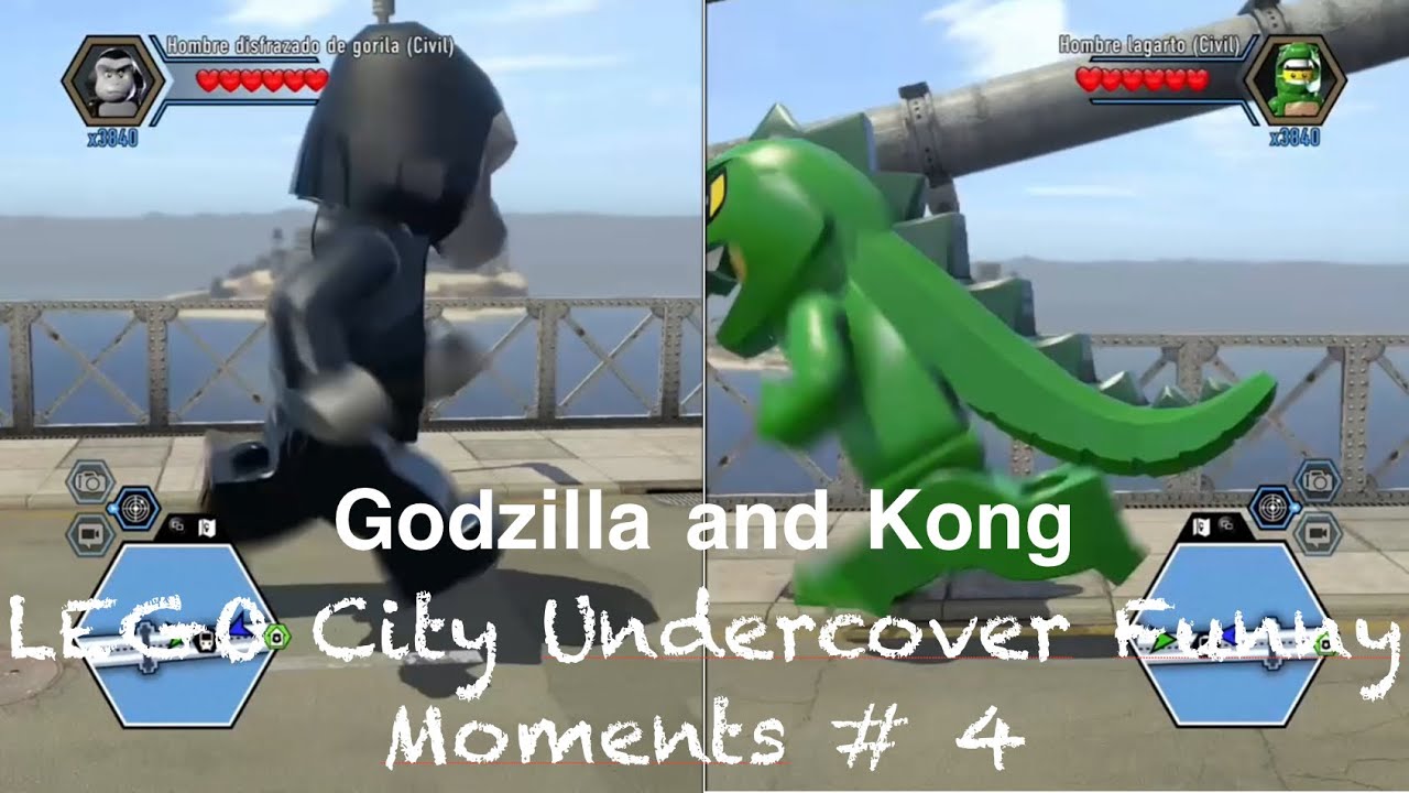 Godzilla vs Kong LEGO City Undercover Funny Moments #4 with @Fabri XD El Crack