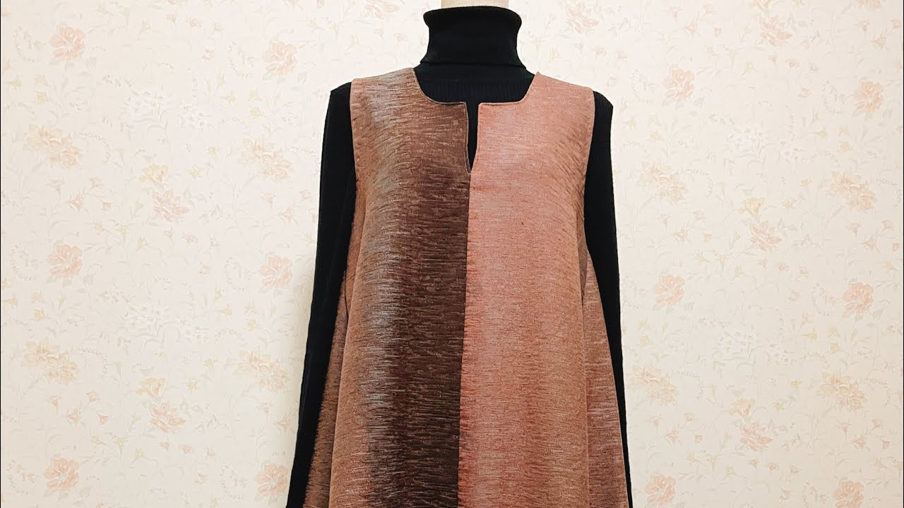 着物から作るノースリーブのAラインのワンピース♪ Make beautiful dresses from kimono