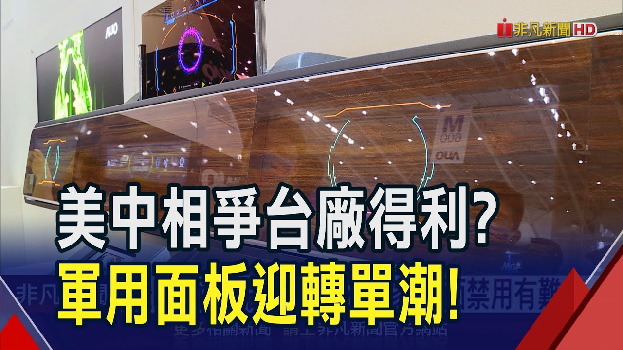 美國劍指中國面板業 台廠國防LCD迎轉單潮 中國LCD面板占全球6成 專家:全面禁用有難度｜非凡財經新聞｜20240927
