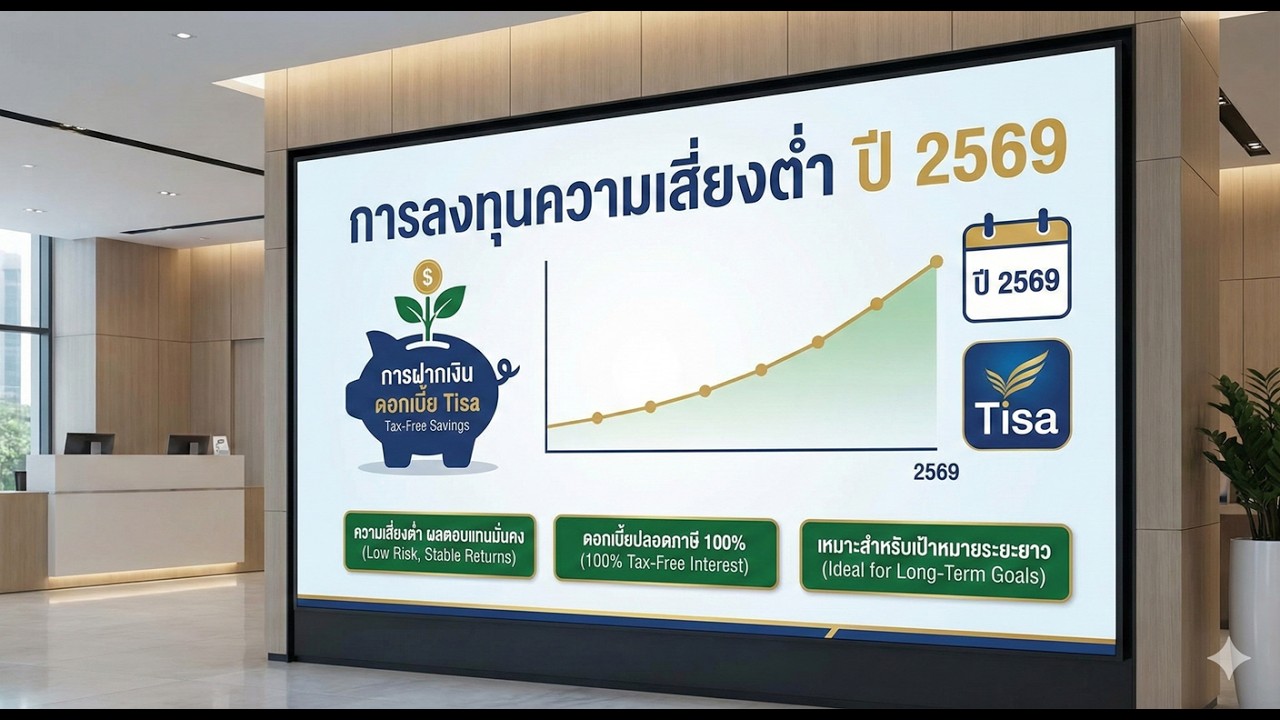 แผนการเงินปี 2569 ลงทุนอย่างไรให้ ความเสี่ยงต่ำ #tisa #พันธบัตรรัฐบาล #หวยเกษียณ