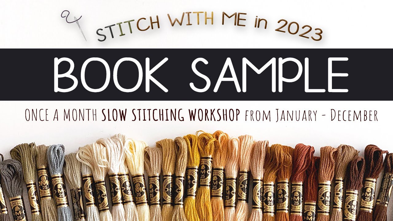 Book Sample from Stitch with Me 2023 | Slow Stitching Workshop #slowstitching #stitchwithme2023