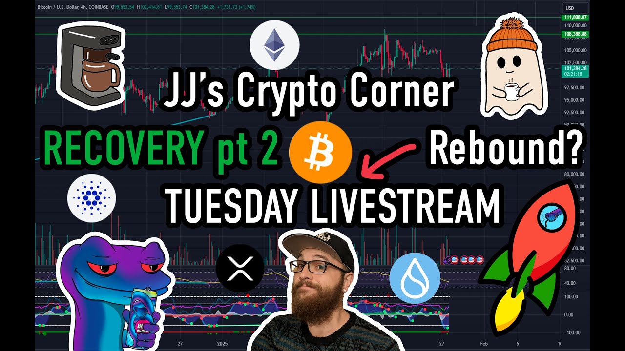 JJ's Crypto Corner - Tuesday Livestream - Wen Recovery? Let's talk about Bitcoin & Altcoins & Stuff