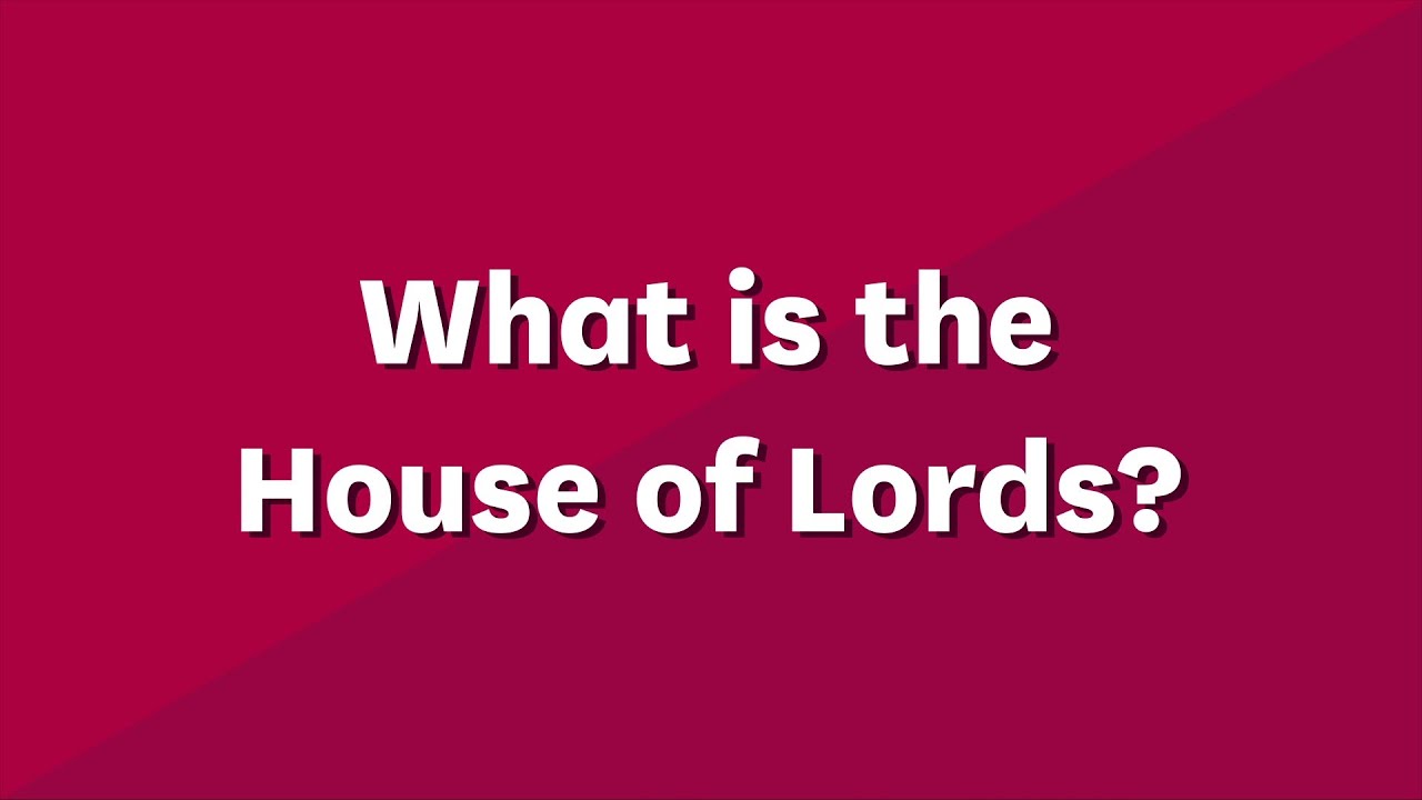 What is the House of Lords: A guide for primary school students