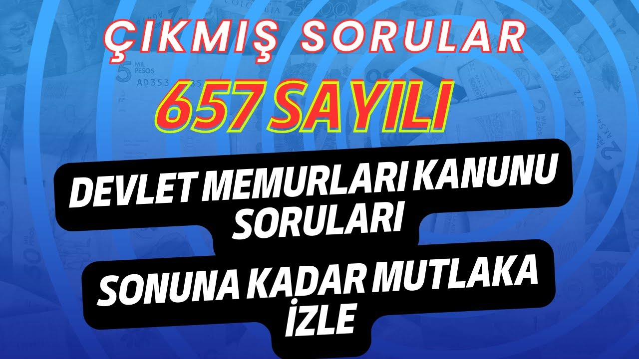657 sayılı Devlet Memurları Kanun Soruları | Görevde Yükselme Sınav Soruları #short #shorts