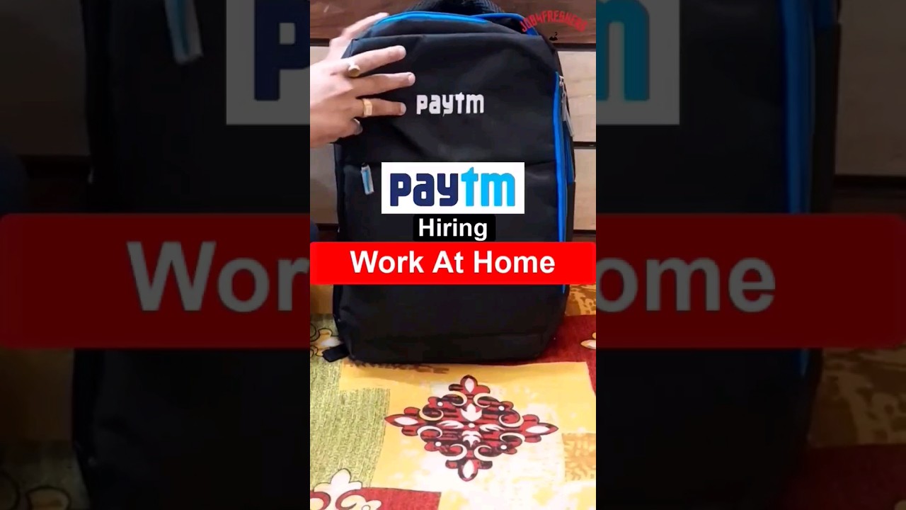 Paytm Work From Home 12th Pass Job | Remote Job Apply Online #paytm #job4freshers