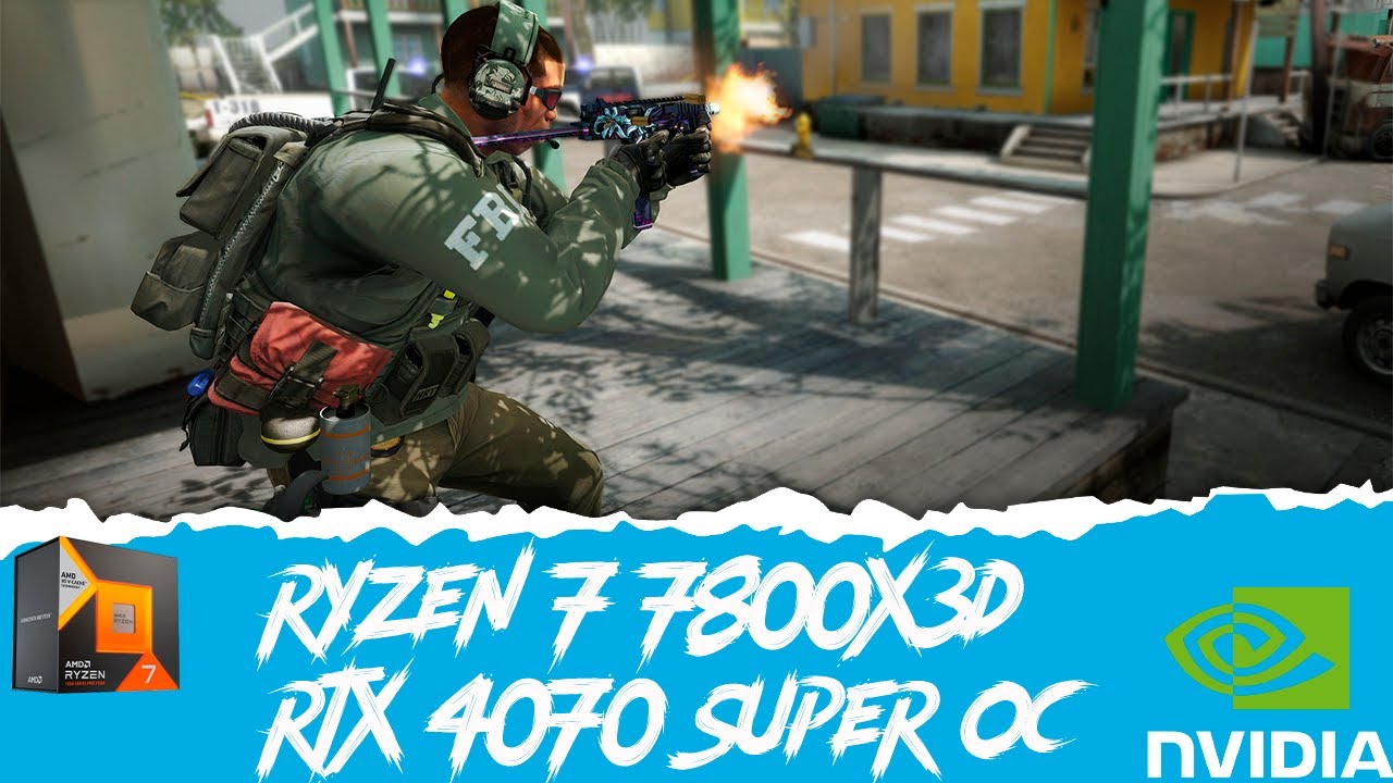 Ryzen 7 7800X3D & RTX 4070 SUPER | CS2 gameplay casual benchmark | Lowest settings | 1280X960 |  💻