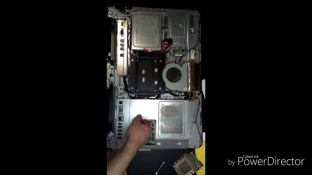 Разборка моноблока DELL INSPIRON ONE 2320 , ЧИСТКА ОТ ПЫЛИ ЗАМЕНА ТЕРМОПАСТЫ.