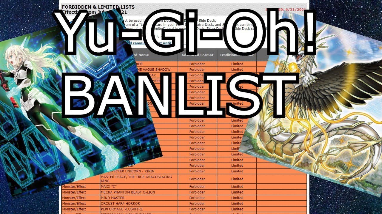 Yu-Gi-Oh! NEW Banlist July 2021