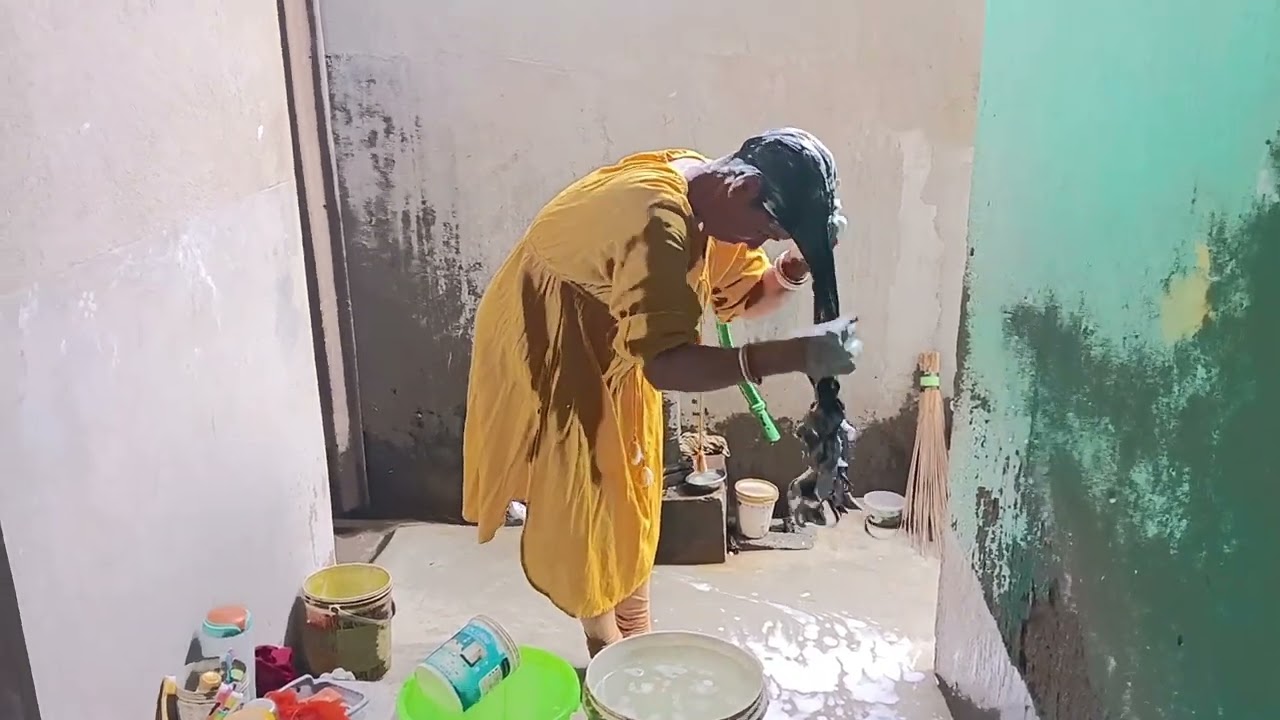 Long hair washing by myself / mina sarkar #youtube#longhair#longvideo#viralvideo #views_viral#share