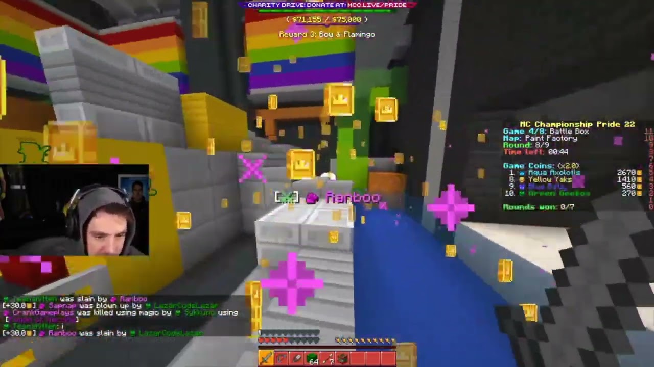 Sykkuno и Lazarbeam победили Pink Parrots в MCC Pride 22