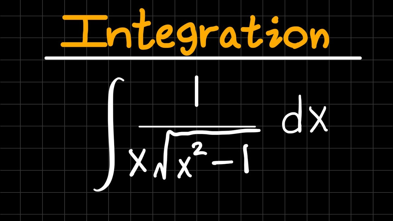 integral of (1)/((x)sqrt(x^2 -1))dx