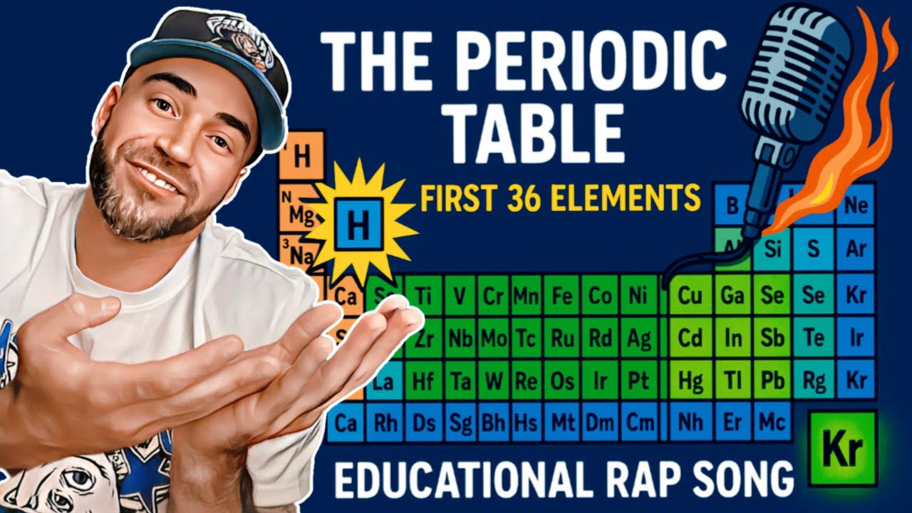 The Periodic Table 🎵 | The First 36 Elements Explained in a Rap! 