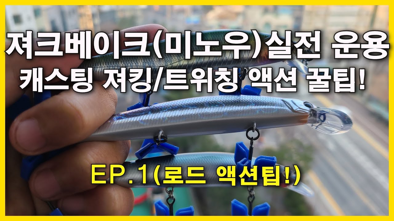 져크베이트(미노우)실전 운용팁!(캐스팅 져킹/트위칭)