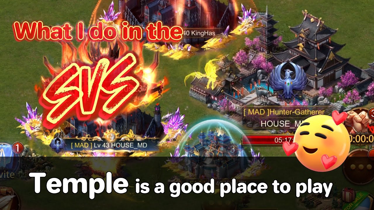 Evony SVS | Temple is a good place to play when SVS | T1 trap