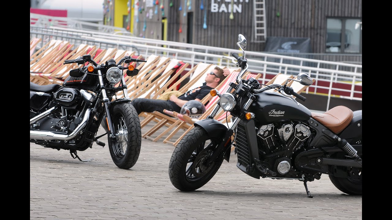 Harley-Davidson Forty Eight vs Indian Scout : Duel made in USA !