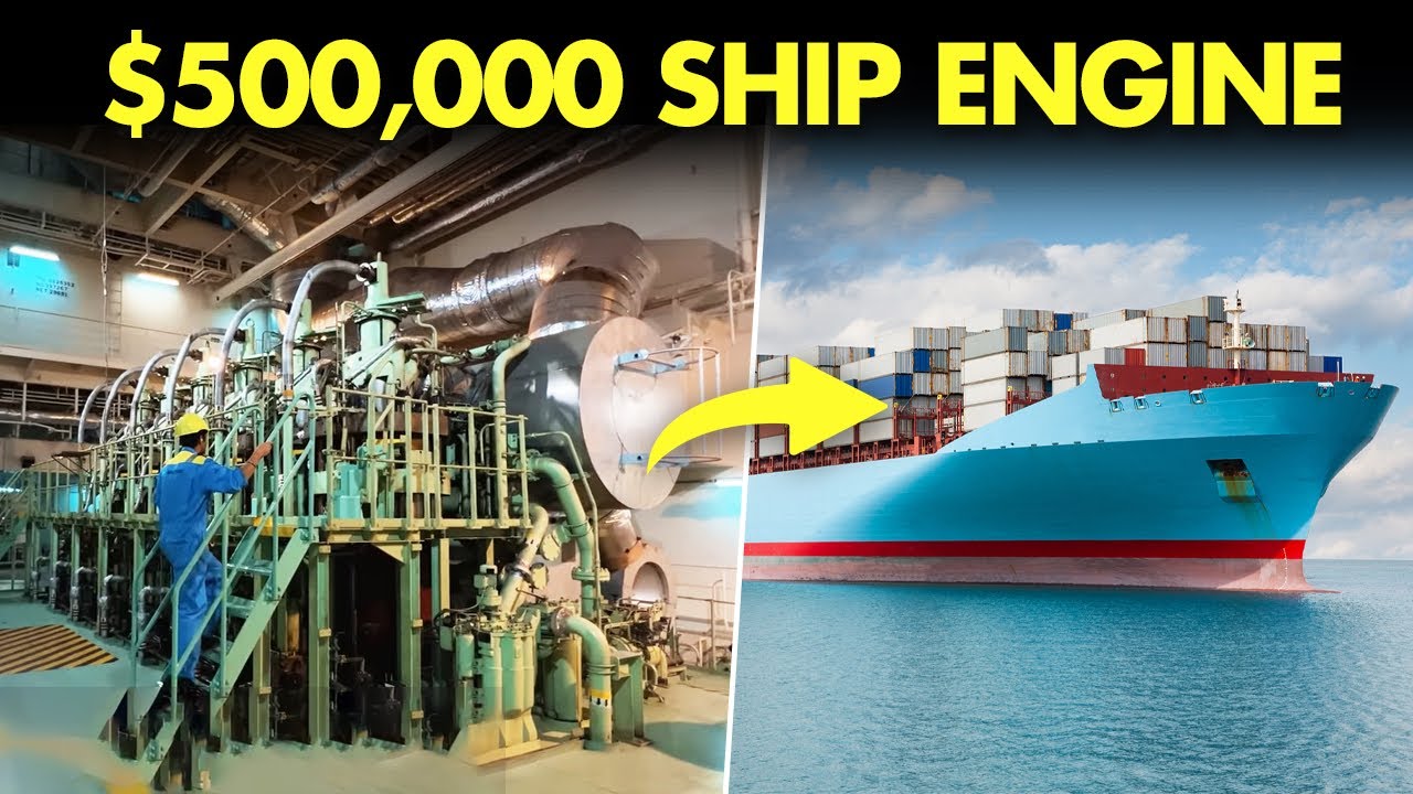Inside the $500,000 ENGINE ROOM of a  Ship - Life At Sea