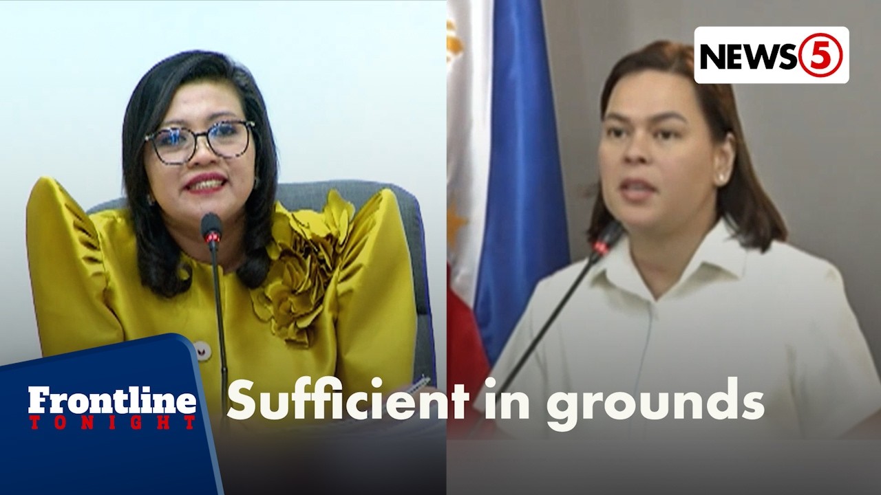 2 impeachment complaints vs. VP Sara Duterte, idineklarang may sapat na basehan | Frontline Tonight