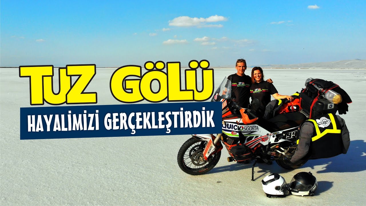 Tuz Gölü Üzerinde Motosiklet Kullanmak // Hayalimizi Gerçekleştirdik