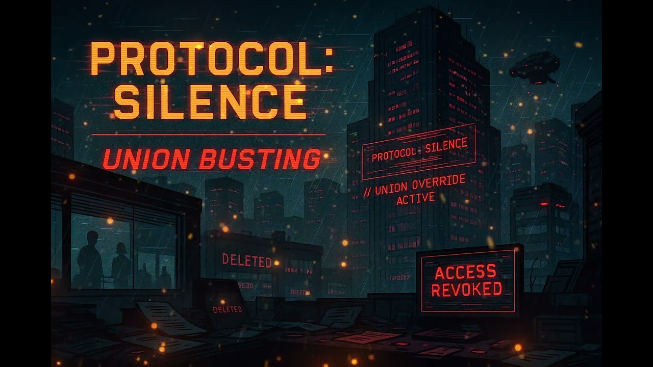 🔒 PROTOCOL: SILENCE 🔒 &ndash; The Union Busting Machine | Dark Synthwave 2025