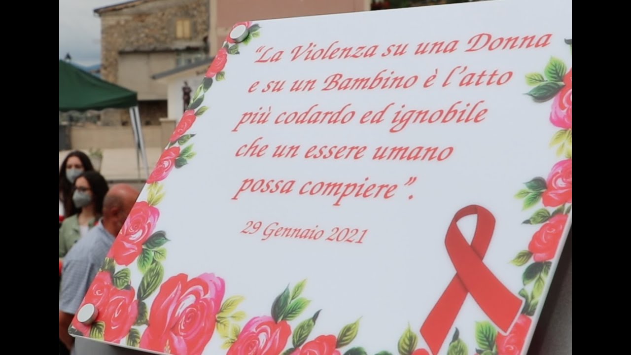 Teodora e Ludovico: Roccacasale contro la violenza a caratteri cubitali
