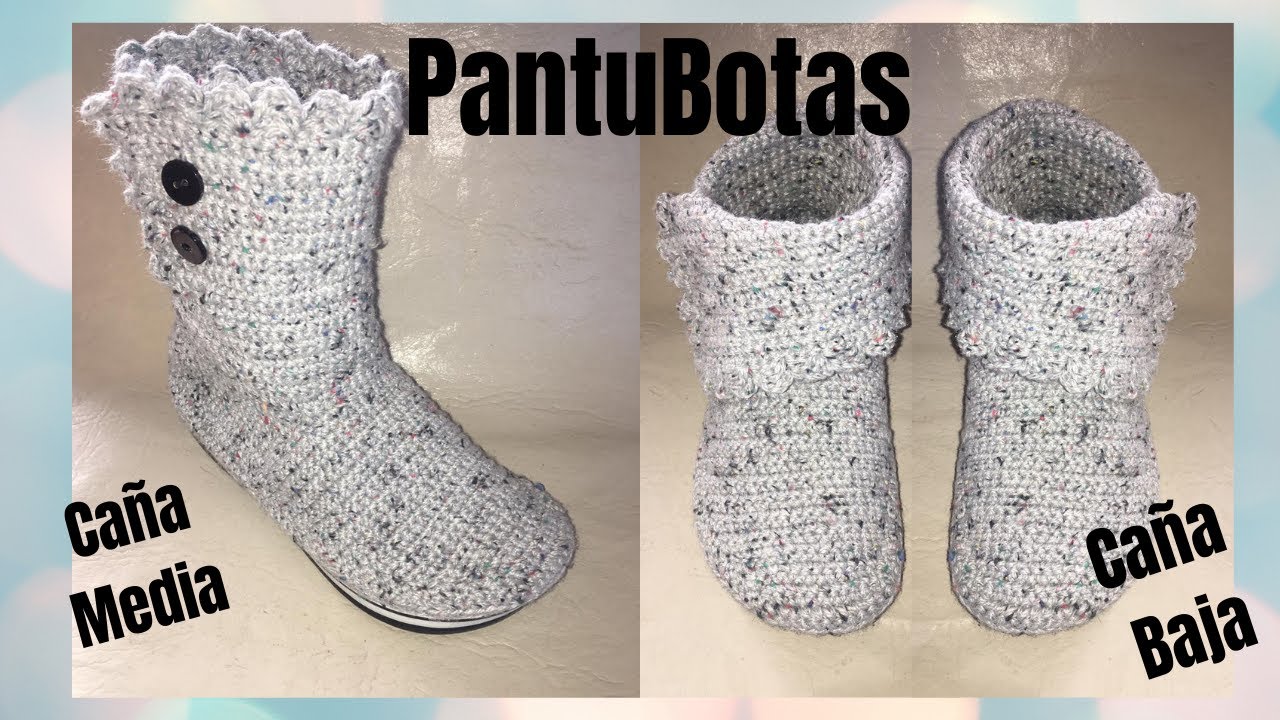 😊Pantubotas tejidas a crochet ➡️se pueden usar caña media y caña baja- paso a paso😉