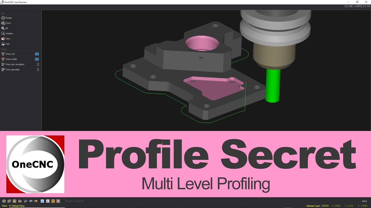 OneCNC CADCAM: Unveiling the Secret Profiling Tip!