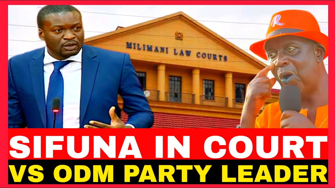 LIVE:SIFUNA IN COURT VS ODM PARTY LEADER HEARING CASE OVER REMOVAL AS SG