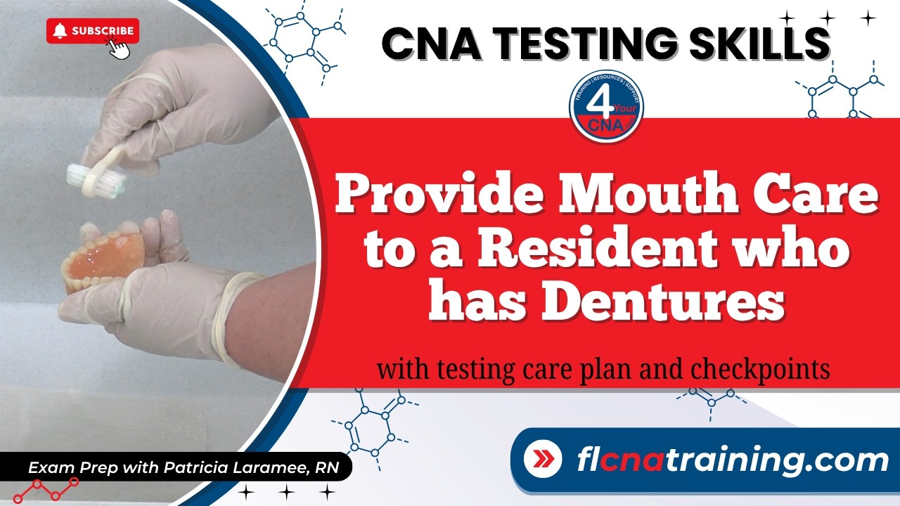 How to Provide Denture Care | CNA Skills for Prometric Exam 2025