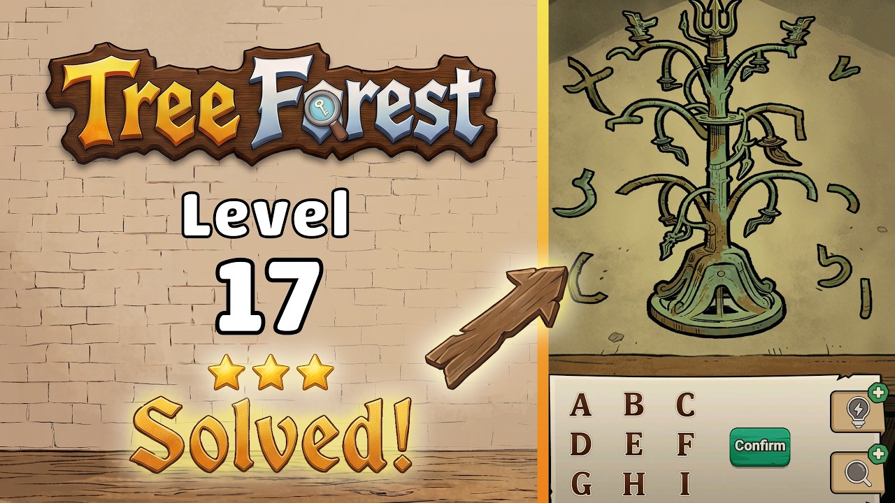 Tree Forest: Detective Words - Level 17 Walkthrough 🧩 | Full Solution & Gameplay! 🌲✨