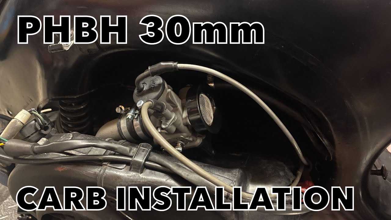 Vespa P200 PHBH 30mm Carb Installation