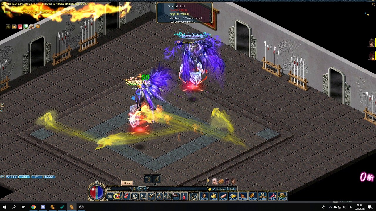 Elitepk on RIppi AS A NINJA! Storm 9.11.2018 [Conquer Online]