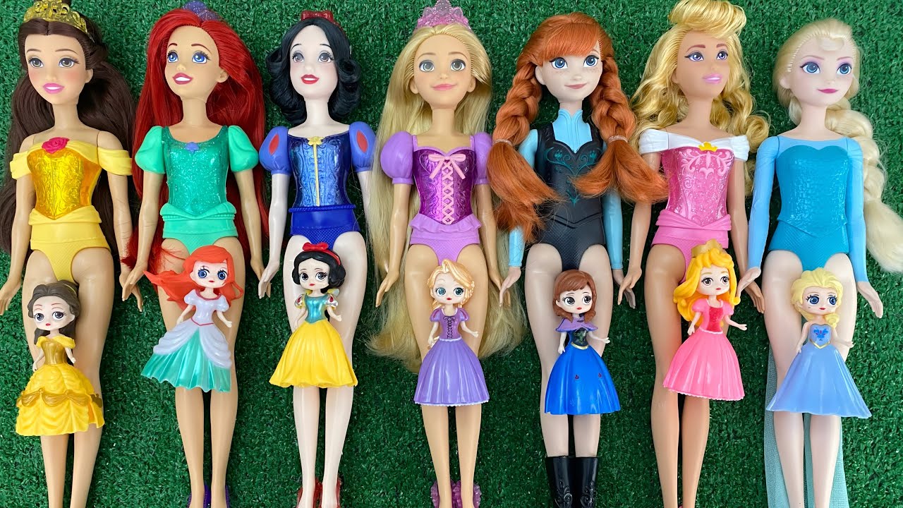 Disney Princess Doll Makeover ~ DIY Miniature Ideas for Barbie - Wig, Dress, Faceup, andMore! DIY