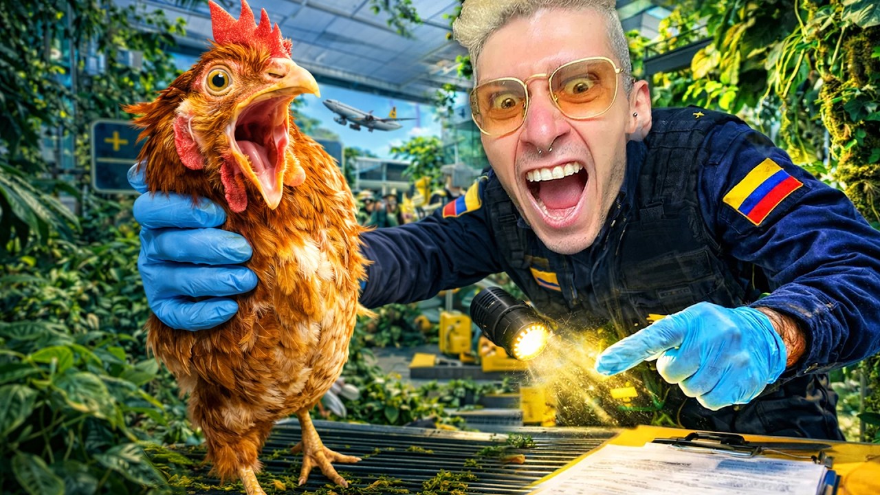 NASCONDEVA LA DROGA IN UNA GALLINA ALLA DOGANA COLOMBIANA !!