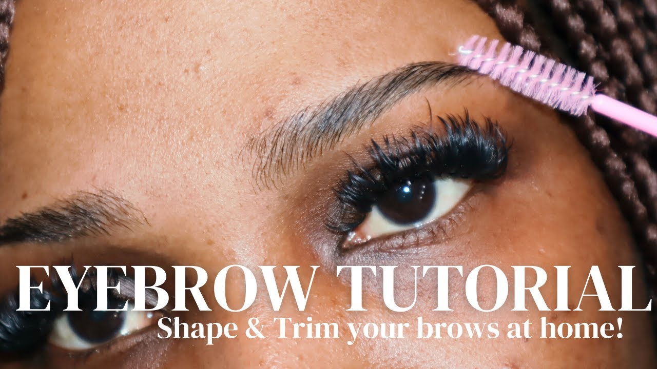 Eyebrow Tutorial - shape and trim your eyebrows at HOME! #EyebrowTutorial #EasyBrows #Beautytips