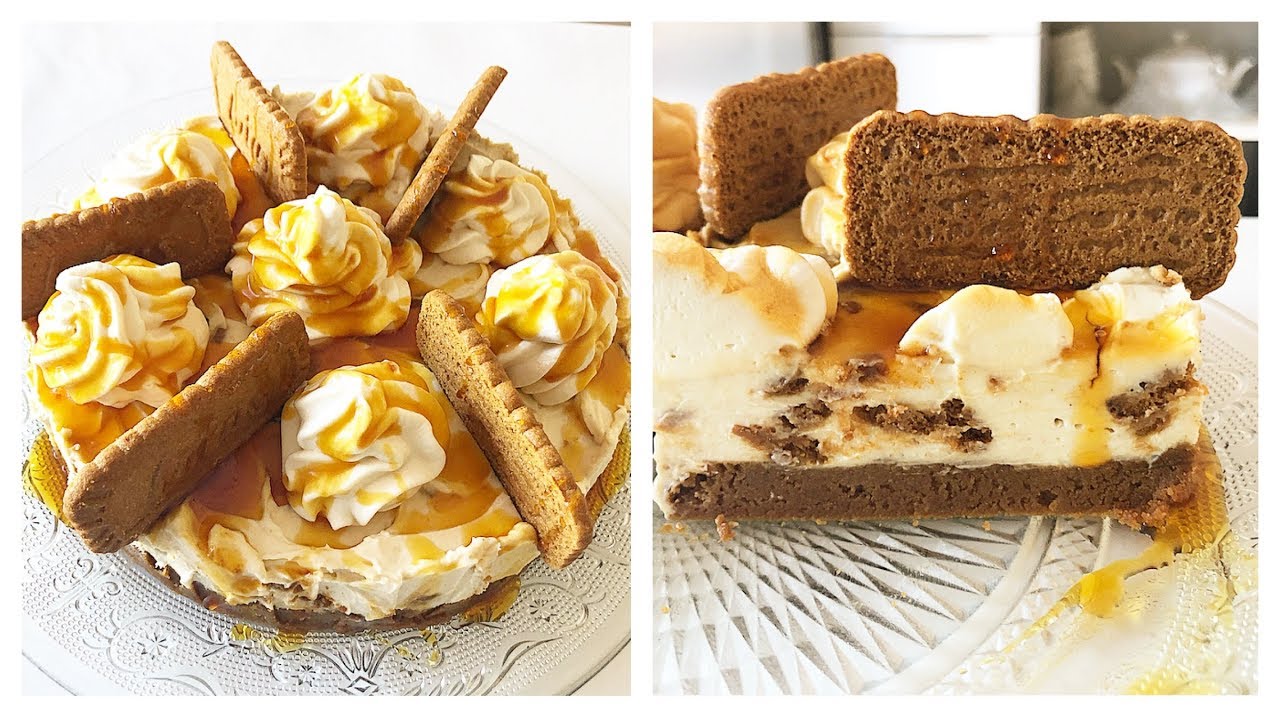 ❥ Cheesecake sp&eacute;culoos caramel. ( sans cuisson )