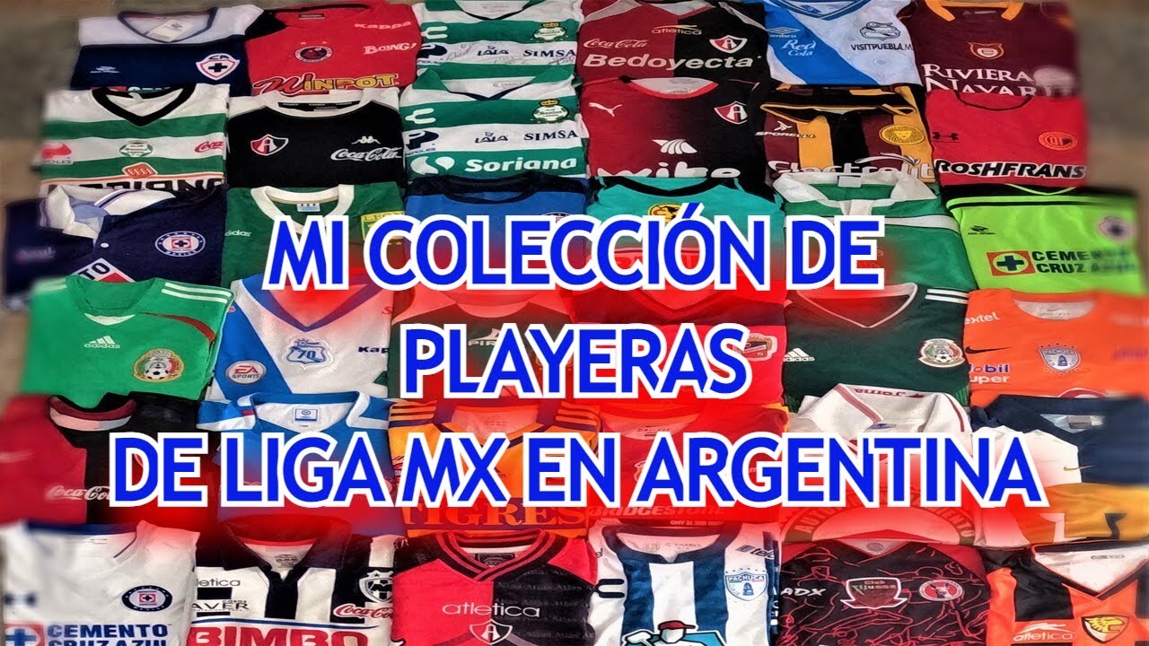 ¡Mi colección de playeras de Liga MX en Argentina! Están casi todas