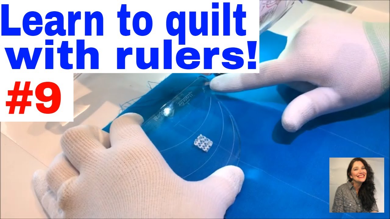 Learn to quilt with rulers!  Part 9 using the 6" Spiral template