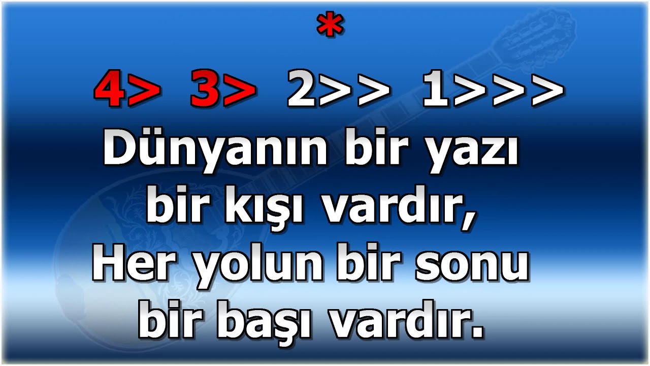 Aşkın Kanununu Yazsam Yeniden - Karaoke