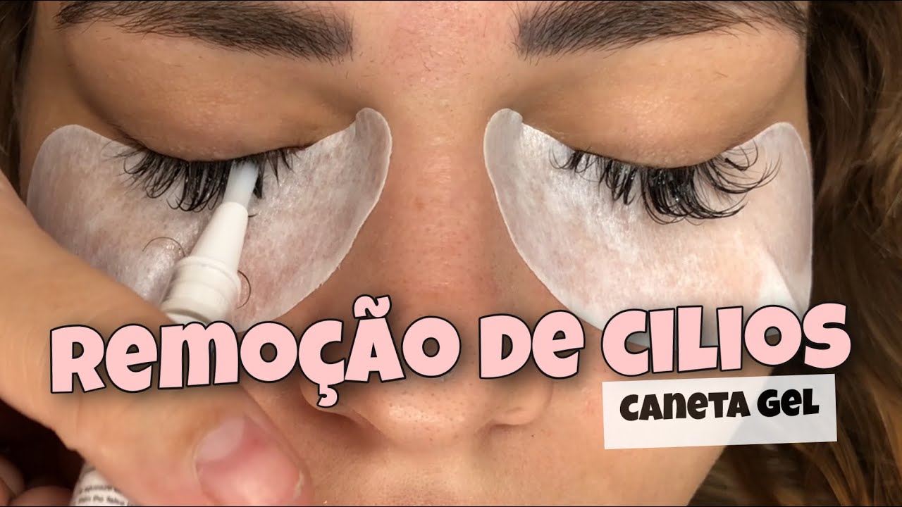 REMOÇÃO DE CILIOS - COM CANETA EM GEL