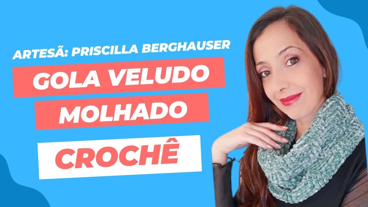 Fio Veludo Molhado Circulo - Gola em Crochê