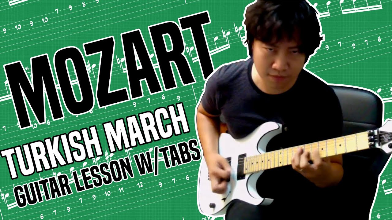 Turkish March Guitar Tab (Rondo Alla Turca) - Lesson Tutorial Pdf + Backing Track - How to Play