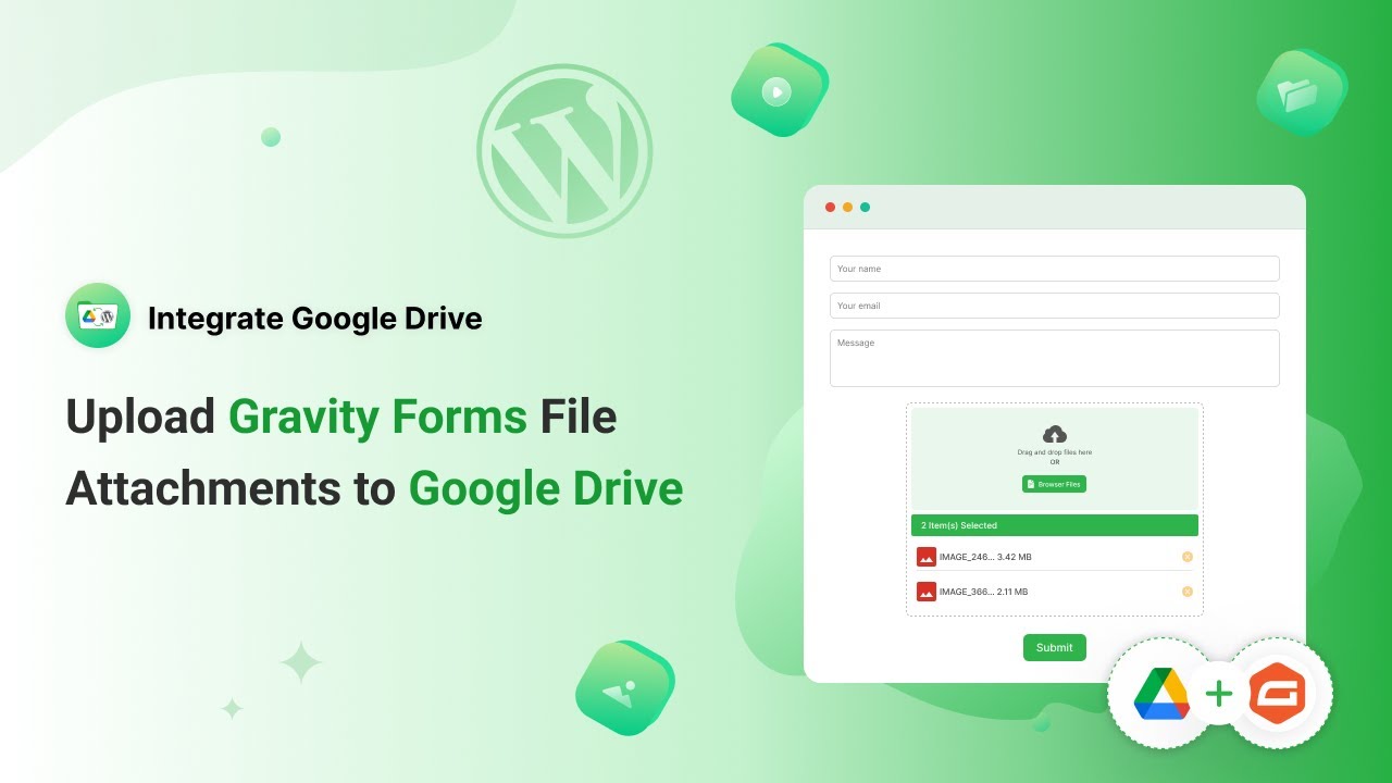 How to Upload Gravity Forms File Attachments to Google Drive