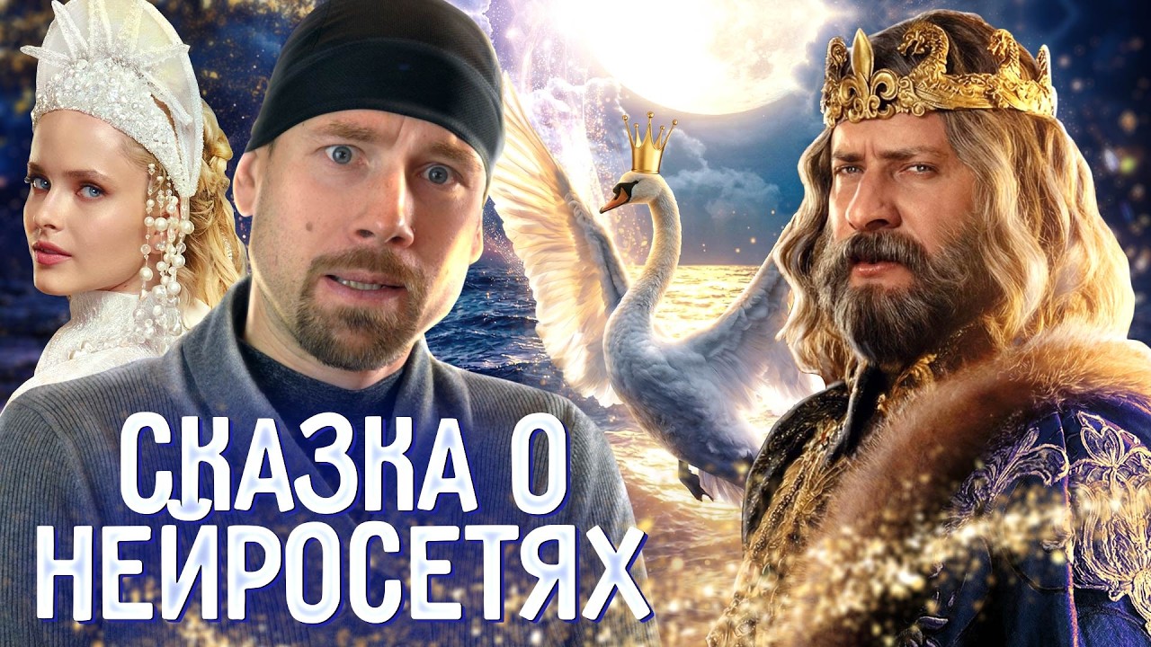 СКАЗКА О ЦАРЕ САЛТАНЕ - худшая из сказочных экранизаций? Нейросети добрались до большого кино?