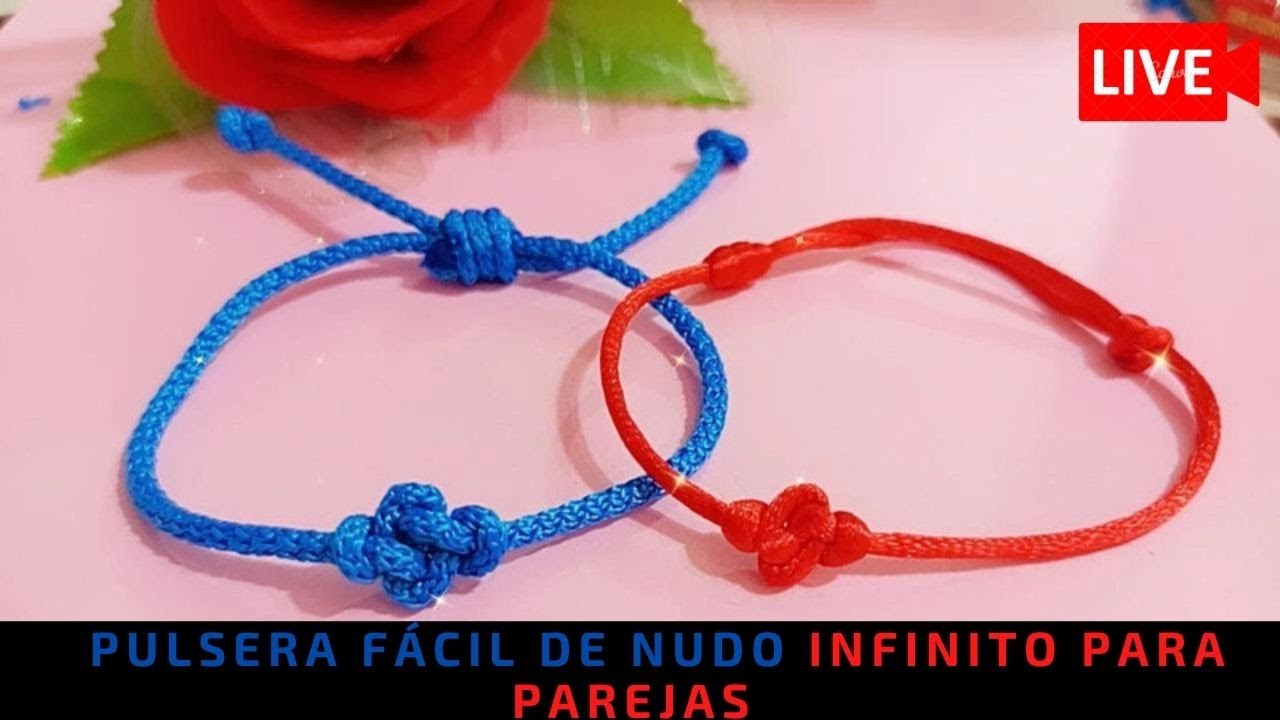 Pulsera fácil de nudo infinito para parejas 👫