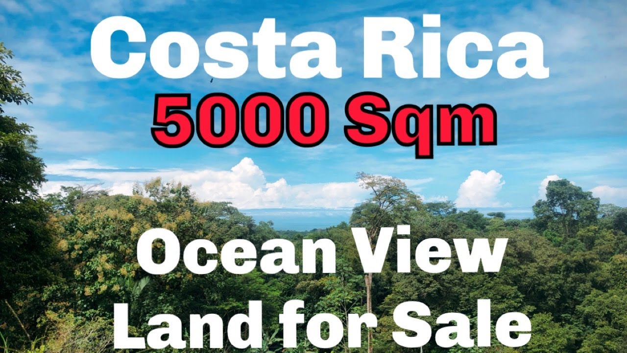 Costa Rica Ocean View Land for Sale In Uvita 5000 m2 for $140,000