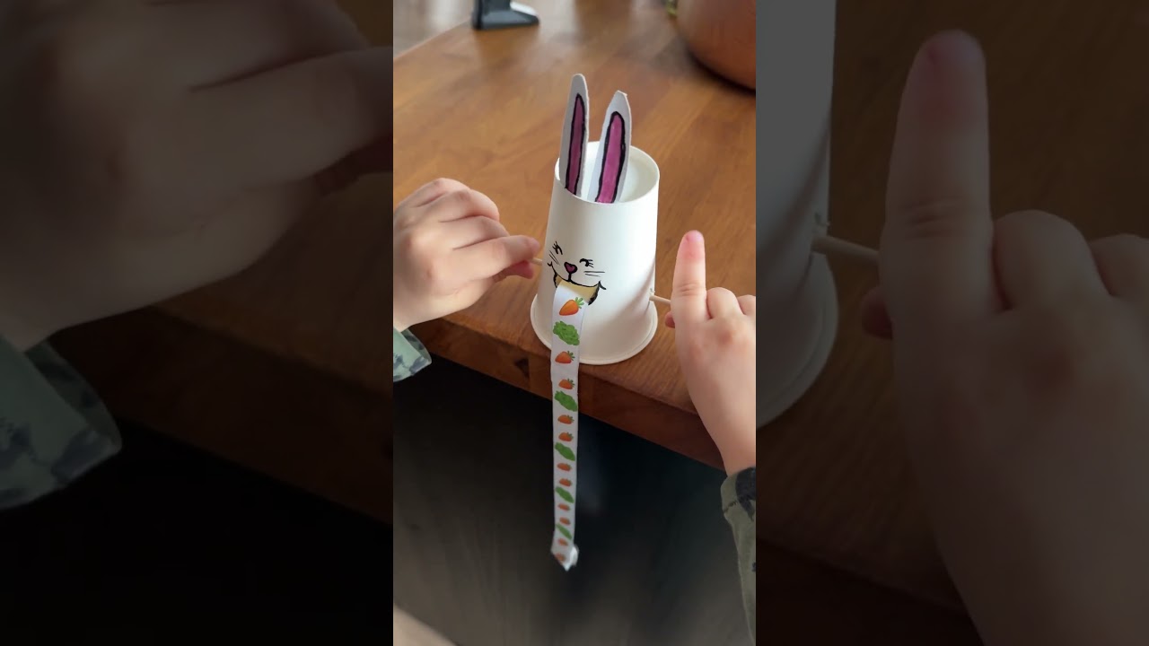Gieriger Osterhase - Bastelidee f&uuml;r Kinder