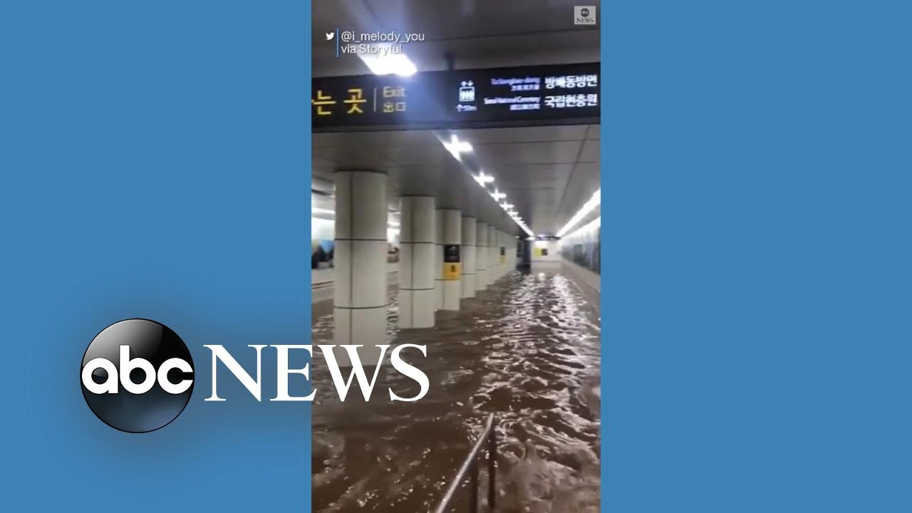 Heavy rain floods South Korea's capital city